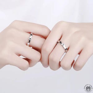 Sun Ring Friendship Moon and Sun Ring Matching Promise Rings Jewelry for Women Friendship Unique Keepsake Best Friend Birthday Gift for Her