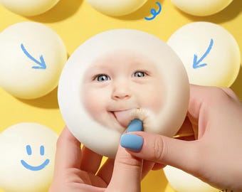 Relief Bun Toy Custom Stress Ball: Personalized Manju Squishy, Slow Rising PU (Durable Material, Kid Safe, Office Desk Toy)