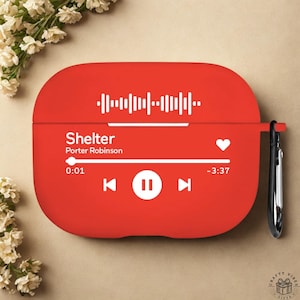 Étui personnalisé pour AirPods 3 Code musical Spotify, protection élégante, chanson numérisable, accessoire de couverture unique pour Airpod, cadeau d&#39;anniversaire pour les couples
