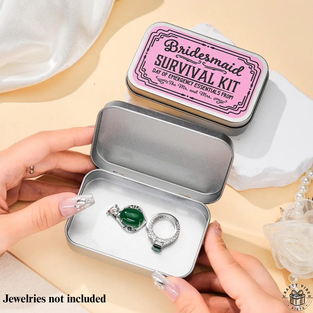 Personalized Survival Kit Box With Text Gift for Wedding Party Favor ...