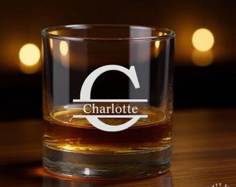 Individuell graviertes Whiskyglas mit personalisiertem Text, Hochzeitsgeschenk für Paare, Bräutigamgeschenk, Jahrestags-Andenken