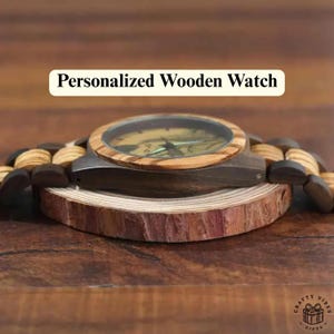 Unique gift watch for husband or boyfriend, engraved and personalized.