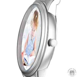 Unique keepsake wrist watch featuring your favorite photo.