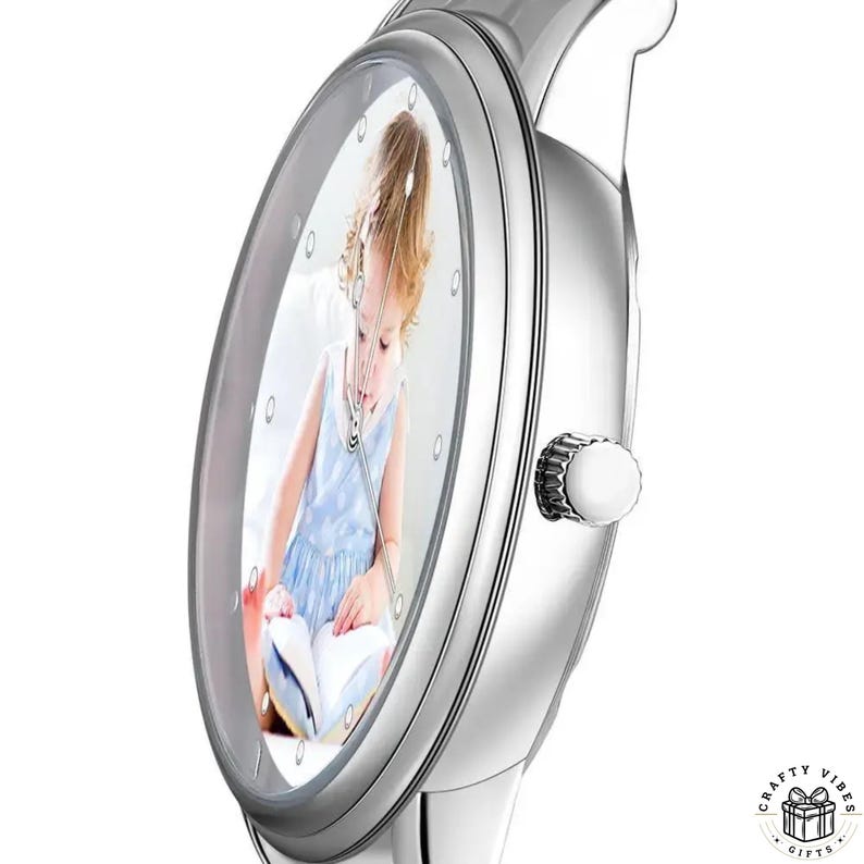 Unique keepsake wrist watch featuring your favorite photo.