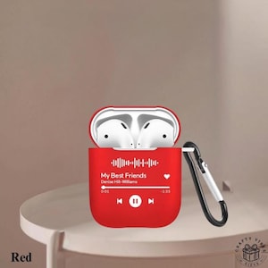 Music Code Airpods Case: Custom Scannable Song Design, Durable TPU Cover (Airpods 3/4/Pro 2 & Galaxy Buds, Keychain Included)