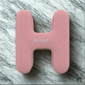 Personalized Embroidered Pillow Alphabet Letter Design Birthday Gift for Kids Initial Names Decor Embroidery with Custom Name Gift for Her