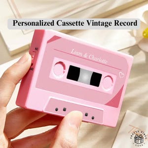Personalisierte Vintage Kassette Tape Player Benutzerdefinierte Song LP Einzigartige Musik Foto Plakette Geschenk für Paare Freunde Geburtstag Geschenk