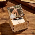 Custom Wooden Music Box Personalized Keepsake, Engraved Song Player (6.1x4.9x4.2cm, Wood, Portable Battery-Powered) product logo