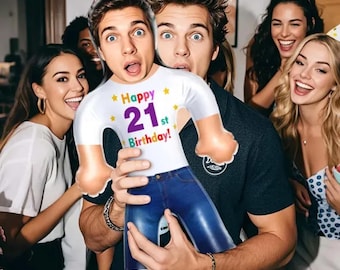 Custom Blow Up Doll Photo Face: Personalized Inflatable Party Favor - PVC, Lightweight, Fun Gift for Birthdays and Weddings