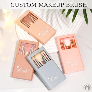 Travel Case Mirror Personalized Holder: Stylish Compact Design, Durable Plastic (Custom Name, Portable Makeup Storage)
