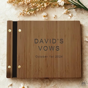 Personalized Engraved Wooden Wedding Guest Book Personalized Rustic Guestbook Unique Wedding Gift with Names Date Keepsake Gift for Couples