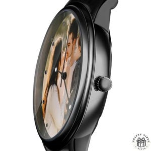 Unique photo keepsake watch, perfect Valentine’s gift for your boyfriend.