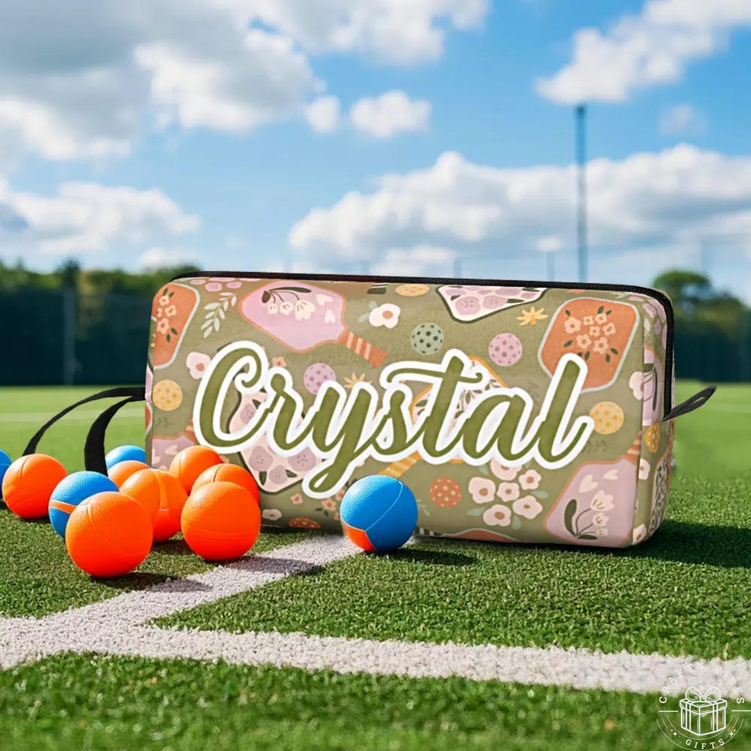 Personalized Pickleball Pouch Custom Name Accessory Bag Gift for Her ...