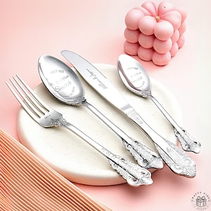 Personalized Wedding Forks Custom Mr Mrs Gold Silverware Tableware Bride Groom Gift Rustic Wedding Decor Set Engagement Gift for Couples
