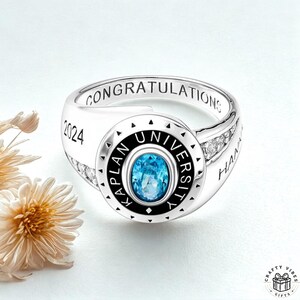Comfortable-fit personalized ring with warm copper tone and polished shine