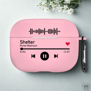 Étui personnalisé pour AirPods 3, code musical scannable, protection élégante Spotify Music, accessoire de couverture unique pour Airpod, cadeau d&#39;anniversaire pour les amateurs de musique