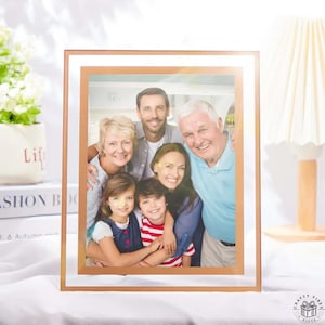 Personalized Photo Frame Family Picture Holder Keepsake Wedding Anniversary Home Decor Gift Idea for Wife Unique Keepsake Gift for Family