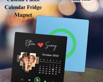 Custom Photo Magnet Bluetooth Speaker with Song for Anniversary Gift Personalized Wedding Gift for Couple Photo Music Box Keepsake Gift for