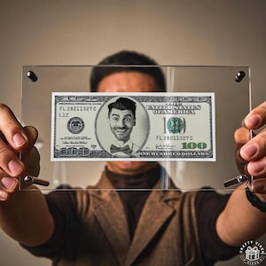 Personalized Dollar Bill with Funny Photo Best Friend Bedroom Office Decor Double Sided 100 Dollar Friendship Birthday Gift for Friends