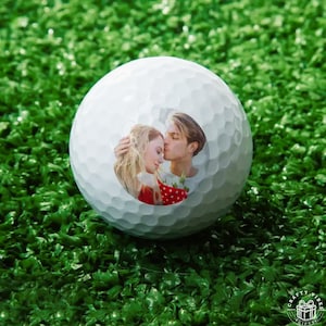 Personalized Golf Balls Birthday Gift for Husband Golf Ball with Face Keepsake Birthday Photo Portraits Sport Lover Merch Gift for Daddy