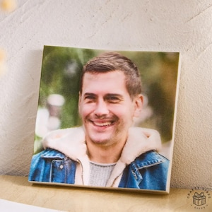 Personalized 3D Printed Photo Plaques Anniversary Gift for Him Photo Portrait Framed 3D Printed Home Decor Gift for Husband Keepsake Frame