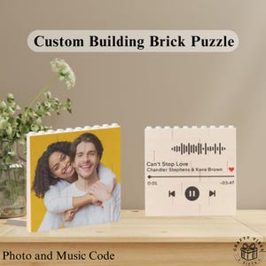 Custom Photo Block Family Picture Puzzle Brick Building Personalized Photo Square Puzzle Memory Decor for Living Room Gift for Mothers Day