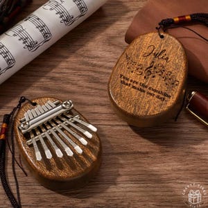 Custom Name Kalimba Thumb Piano Birthday Music African Kalimba Thumb Piano Wooden Musical Instruments Mini Piano Musicals Gift for Musician