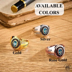 Elegant personalized ring design with copper band and smooth rounded edges