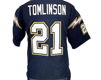 Ladainian TOMLINSON Unsigned Custom San Diego Dark Blue Sewn New