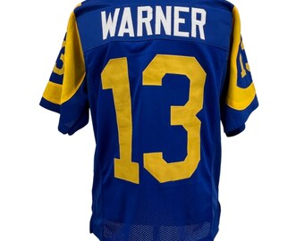 Pat Haden Unsigned Custom Sewn Blue/Yellow Football Jersey Size - L, XL