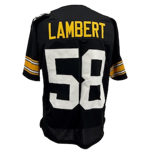 Jack Lambert Jersey Old Number Black Pittsburgh | S-5XL Custom Sewn Stitch
