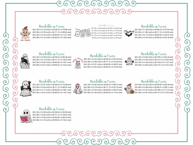 Halloween 22 Designs Bundle Embroidery Files, Floral Ghost, Pumpkin