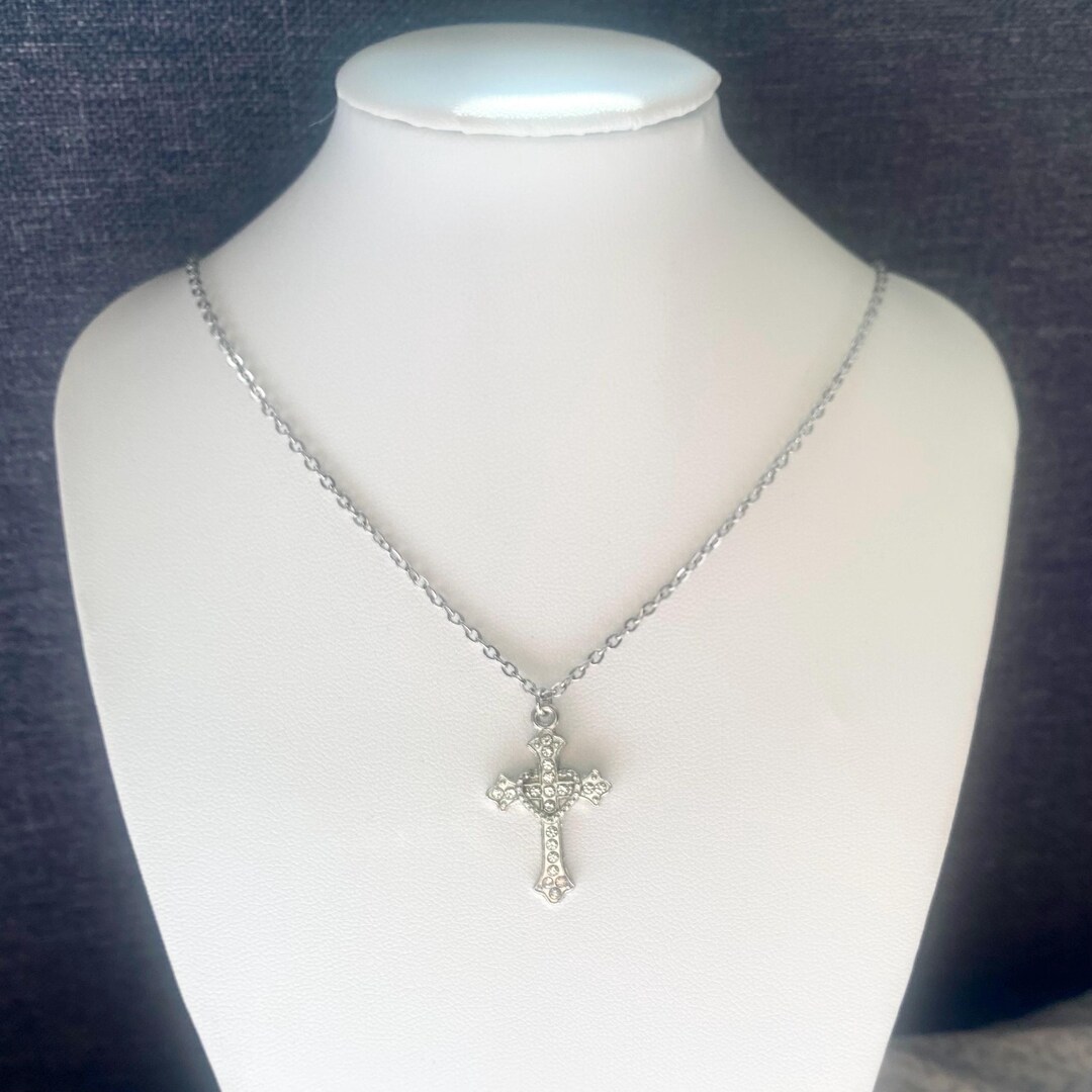 Collana Pendant Con Ali D'Angelo E Cuore In Argento E CZ - Faith Hope - Magicbox