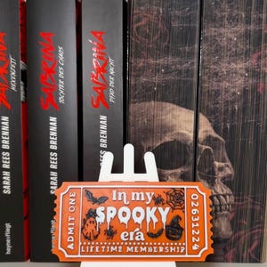 Buchticket / Buch-Trope-Schild / Bookish Ticket - "In my spooky era" - Artikelnr.: BT- IMSE