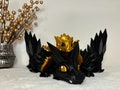 2 in 1 Set - Small golden and large black movable dragon - Item no.: AD-BLAGO