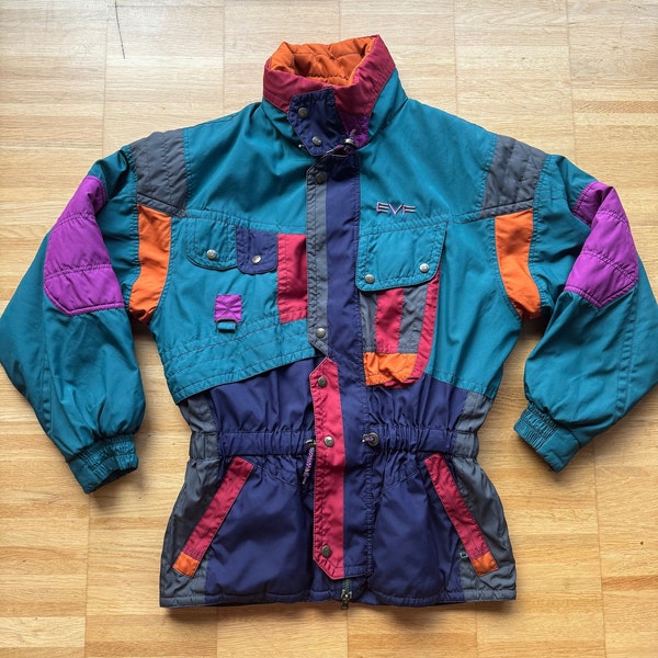 Vintage 80s 90s EVF Ski Jacket Small