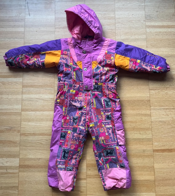 Pink Snow Suit Patagonia スキーウェアkids Mサイズピンク