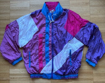 Vintage Track Jacket Windbreaker Womens XL