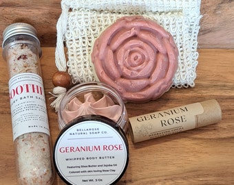 Organic Spa Gift Set, Rose Gift Set, Mothers day gift, Organic mothers day gift, Organic Spa Rose Gift, Maid of honor spa gift, Bridal Gifts