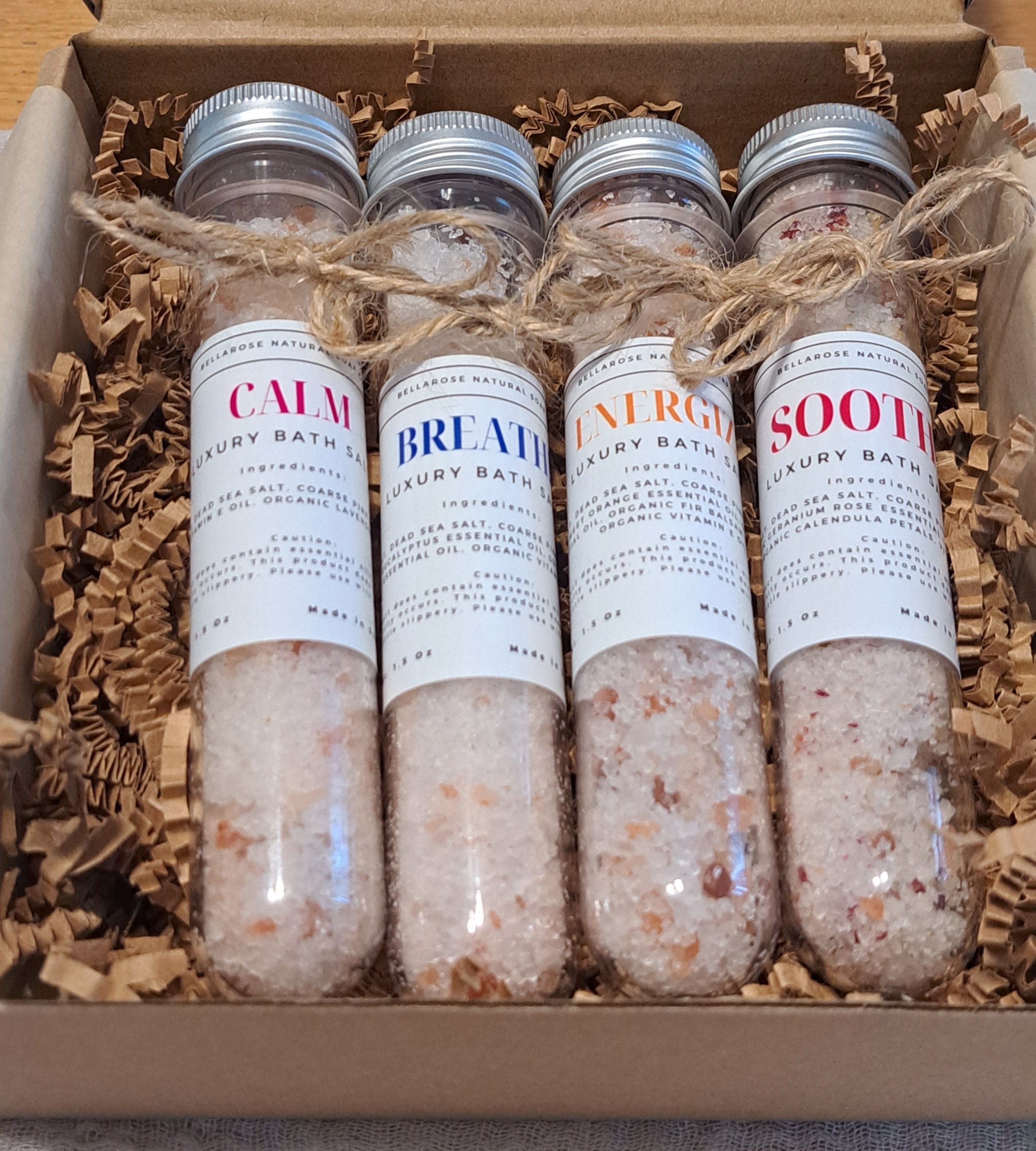 Organic Bath Salt Bundle, Bath Salt Variety Pack, All Natural Bath