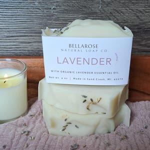 Organic Lavender Soap, Handmade Soap, Artisan Soap, Organic Handmade Lavender Soap, Natural Lavender Soap, Lavender Essential Oil Soap