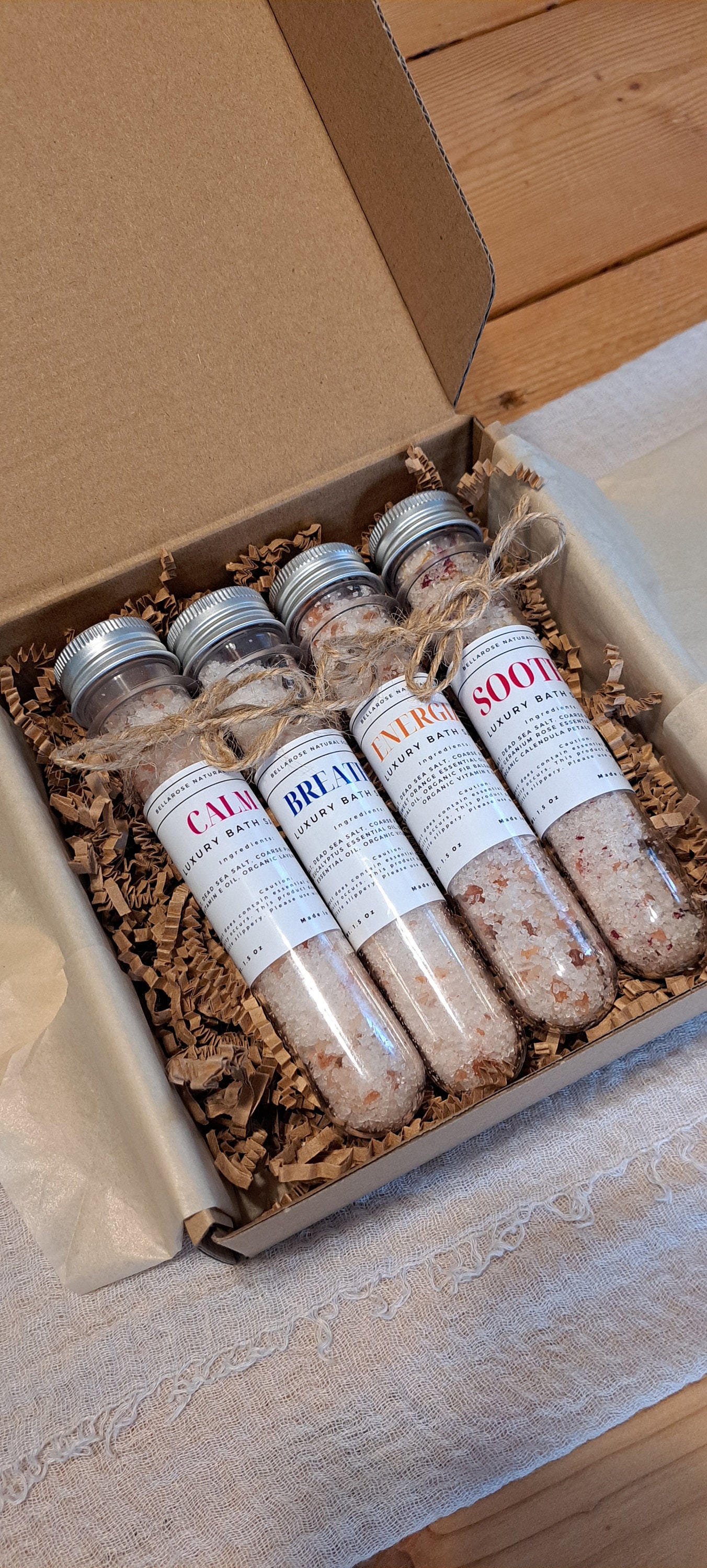 Organic Bath Salt Bundle, Bath Salt Variety Pack, All Natural Bath