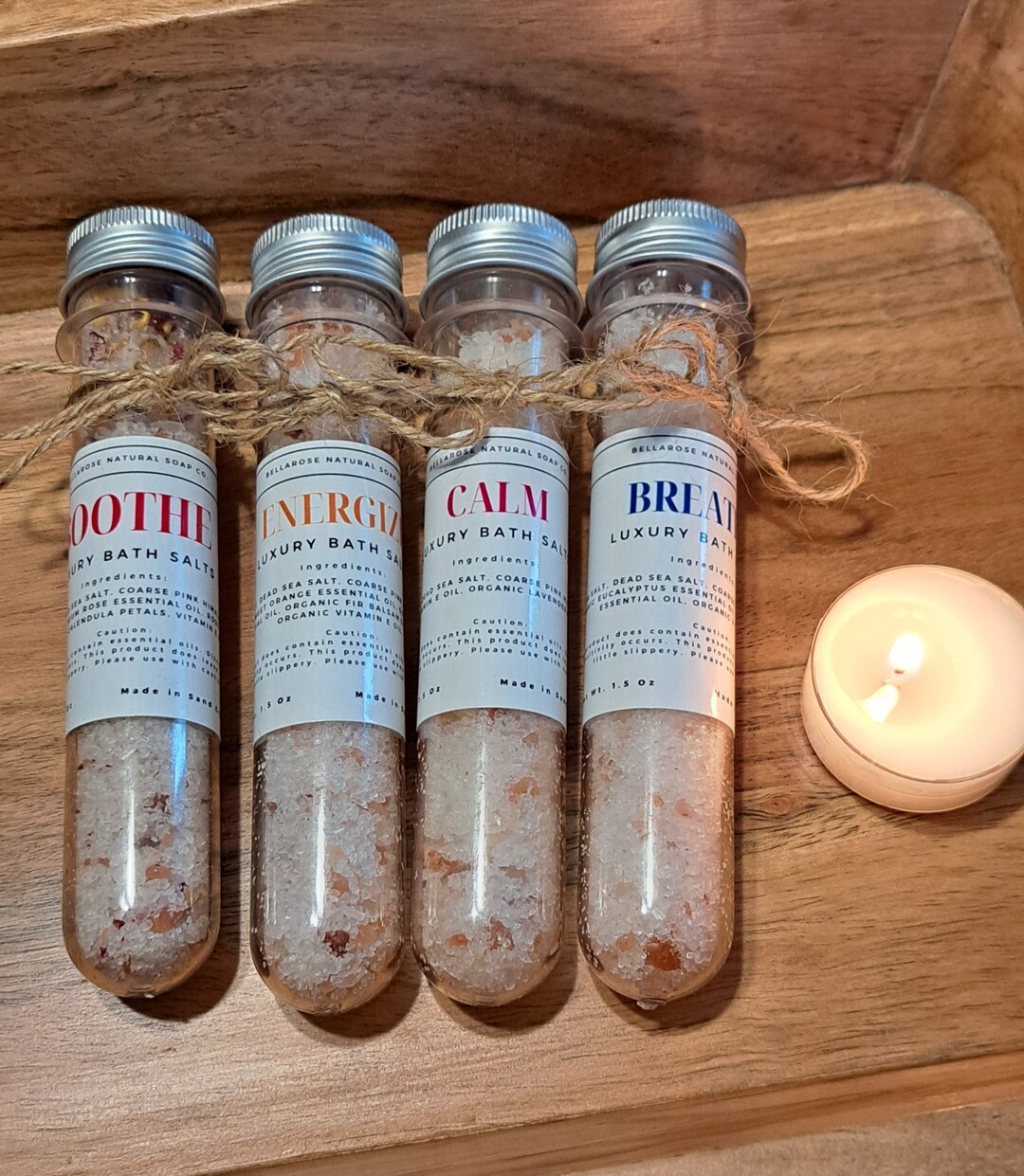 Organic Bath Salt Bundle, Bath Salt Variety Pack, All Natural Bath