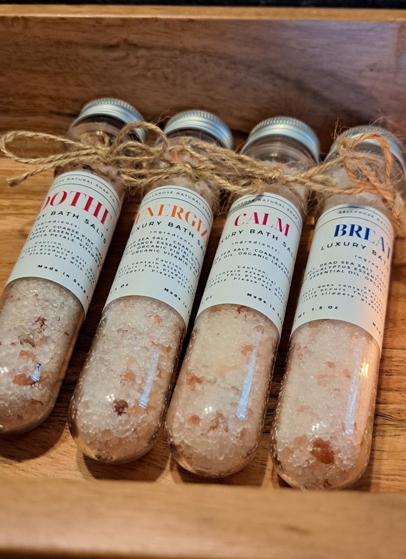 Organic Bath Salt Bundle, Bath Salt Variety Pack, All Natural Bath