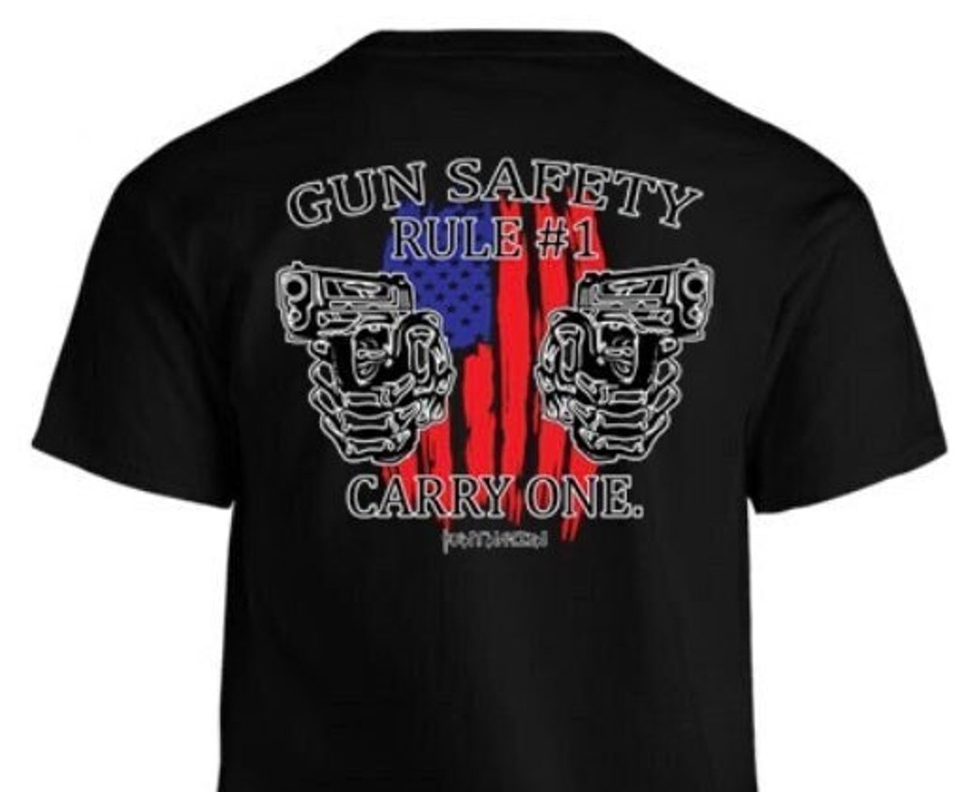 Gun Safety Rule 1 Carry One Men's Tshirt Etsy