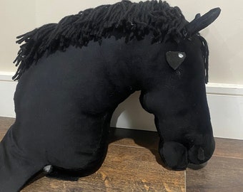 Black handmade hobby horse