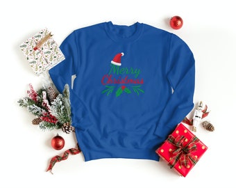 Maglione di buon Natale, felpa natalizia, maglione natalizio, maglioni natalizi per le donne, felpe da donna, maglione natalizio, Merry Brigh