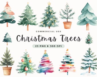 Christmas Tree Clipart Minimalist, Xmas Tree Sphere, Evergreen Trees, Christmas Decor,  Enchanting Digital Christmas Art, New Year, Cards