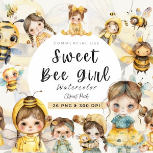 Baby Mädchen und Biene Clipart, Babyparty Png, Kartenherstellung, süßer Honig, Hummel schlafende Biene Bienenstock, Bienenmädchen, Einladung, kommerzielle Nutzung