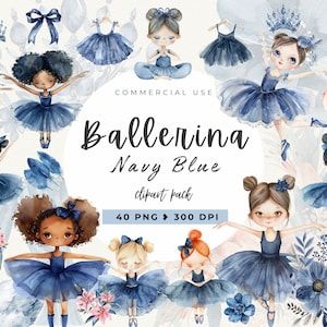 Ballerina Watercolor Clipart, Girl Birthday, Swan Lake, Nursery Clip art, Baby Ballerina Png, Transparent Images, Dance, Commercial Use